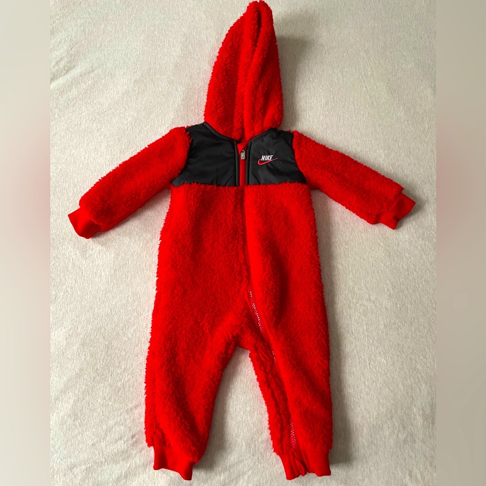 Nike Fuzzy Toddler zip up onsie
